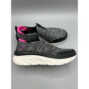 Skechers Relaxed Fit D'Lux Walker Relaxed Fit Memory Foam Black/Gray Size 7